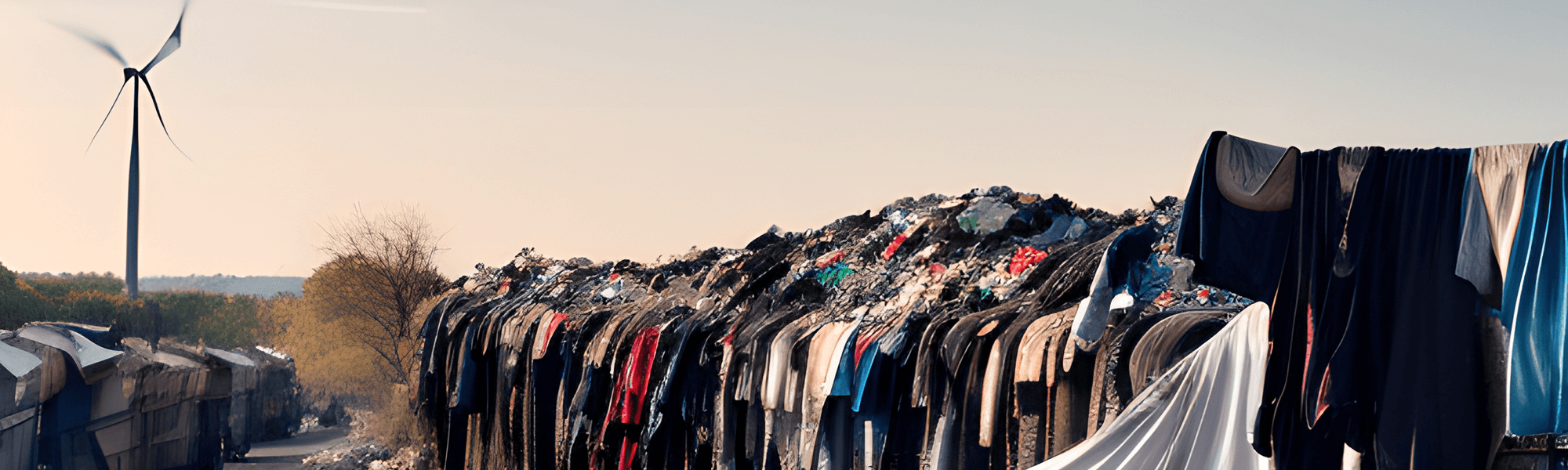 Wasted clothing, be part of the change, recycle, reuse clothing.